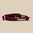 Load image into Gallery viewer, Red Wine Collar, Bow Tie and Leash
