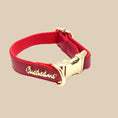 Load image into Gallery viewer, Cherry Red Leather Collar
