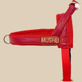 Load image into Gallery viewer, Cherry Red Leather One-Click Dog Harness
