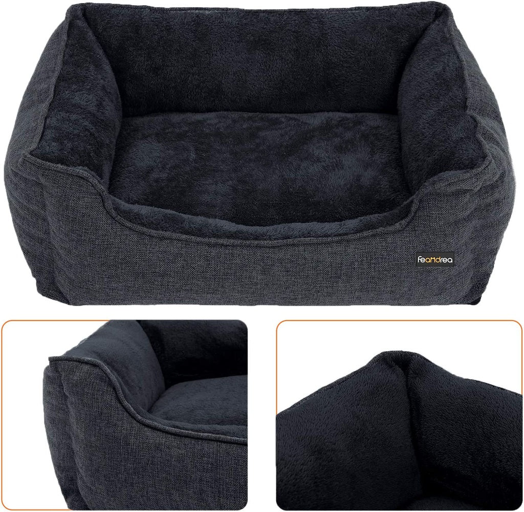 FEANDREA Dark Grey Bed | MEDIUM