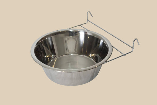 2 x Stainless Steel Food Bowls