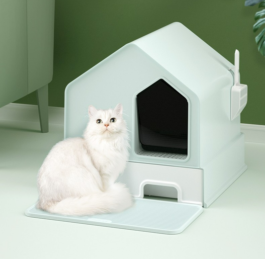 Enclosed Cat Litter Box