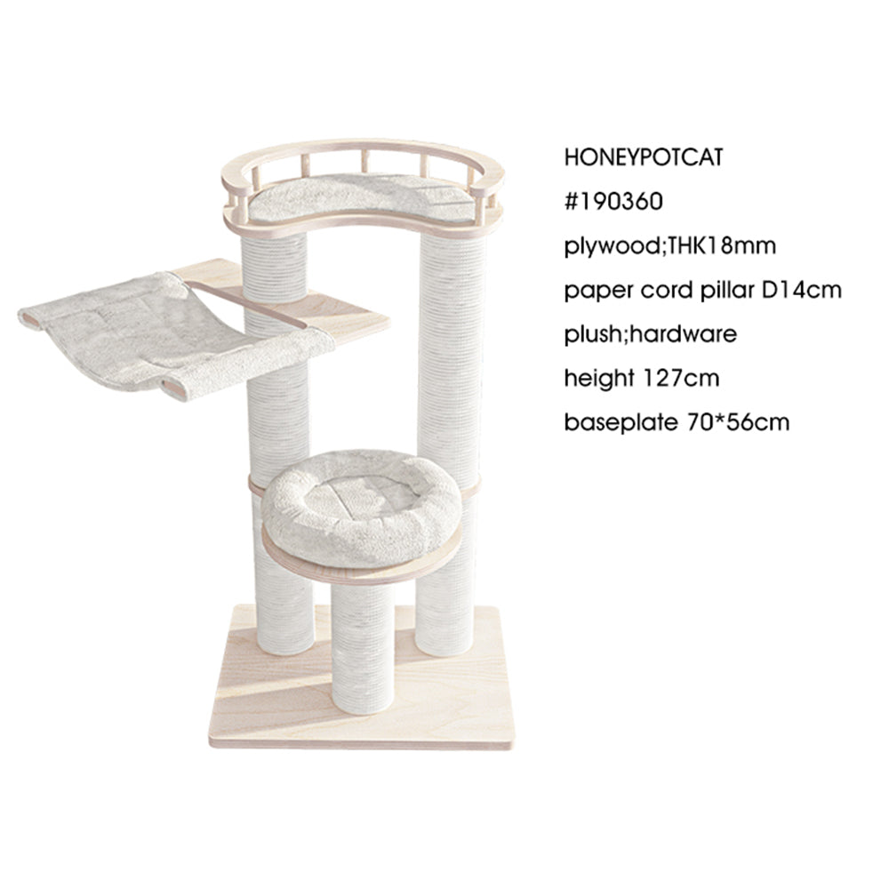 Leisure Loft With Hammock & Scratch Post