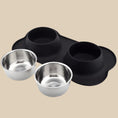 Load image into Gallery viewer, Stainless Steel Double Pet Bowl Set
