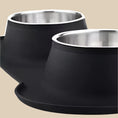 Load image into Gallery viewer, Stainless Steel Double Pet Bowl Set
