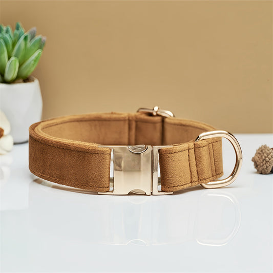 Light Brown Collar with Metal Buckle