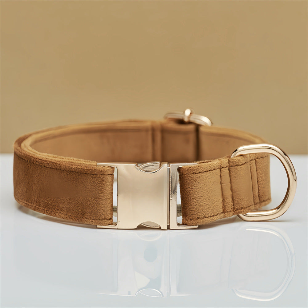 Light Brown Collar with Metal Buckle