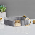 Load image into Gallery viewer, Grey Collar with Metal Buckle
