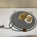 Load image into Gallery viewer, Grey Cat Scratching Mat with Attached Toy Ball
