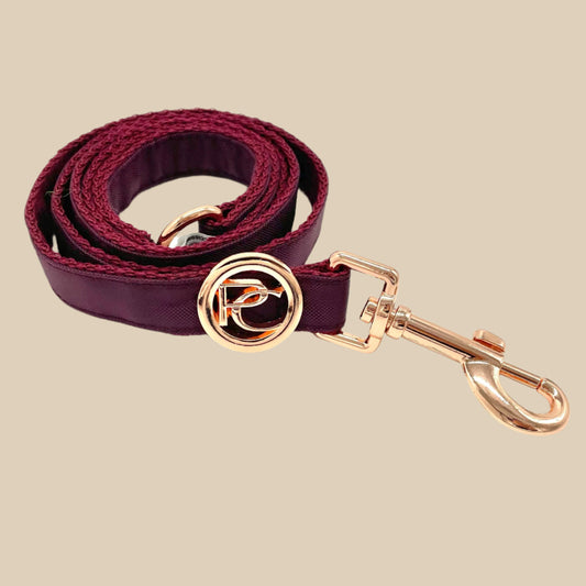 Burgundy Rain Matching Leash