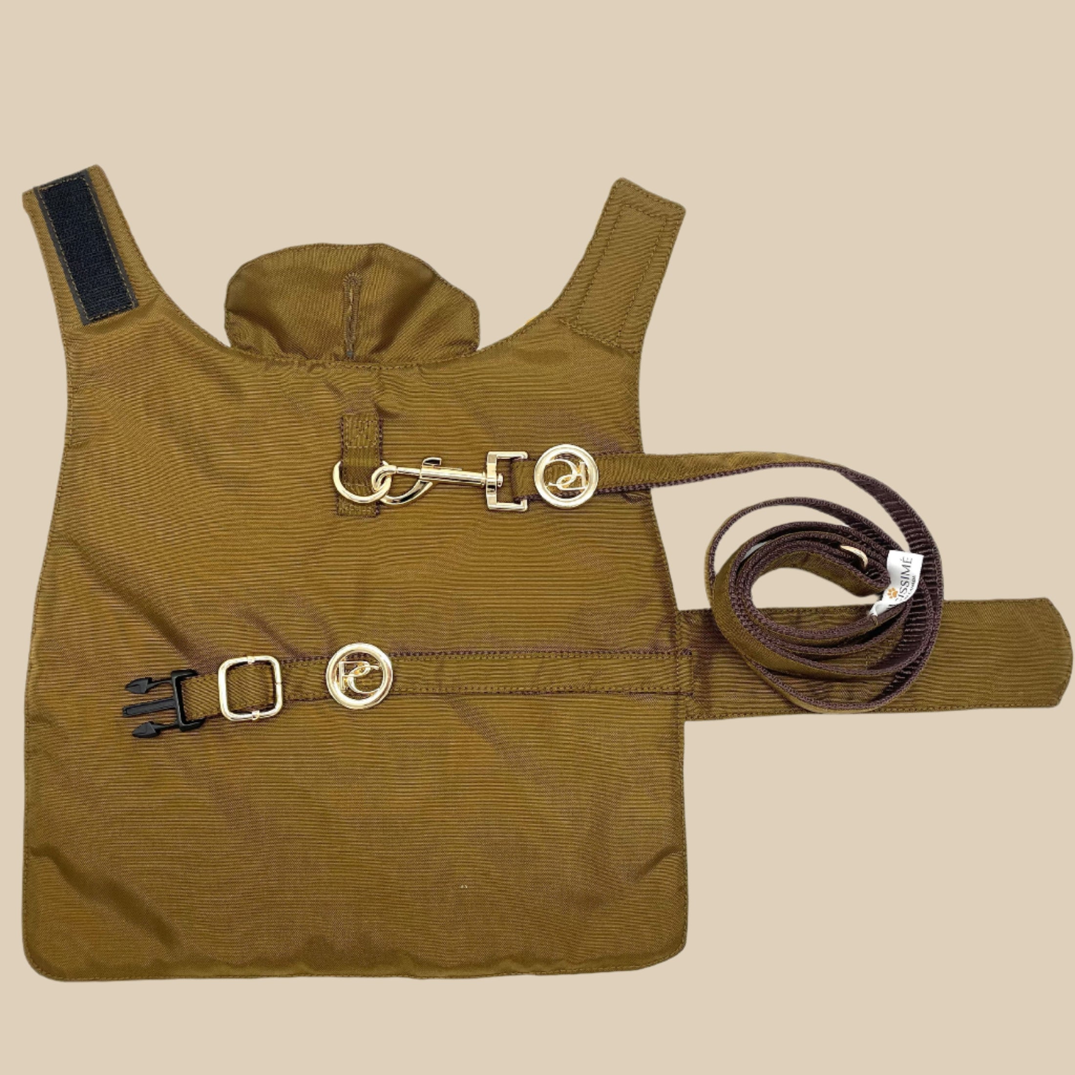 Old Gold Rain Matching Leash